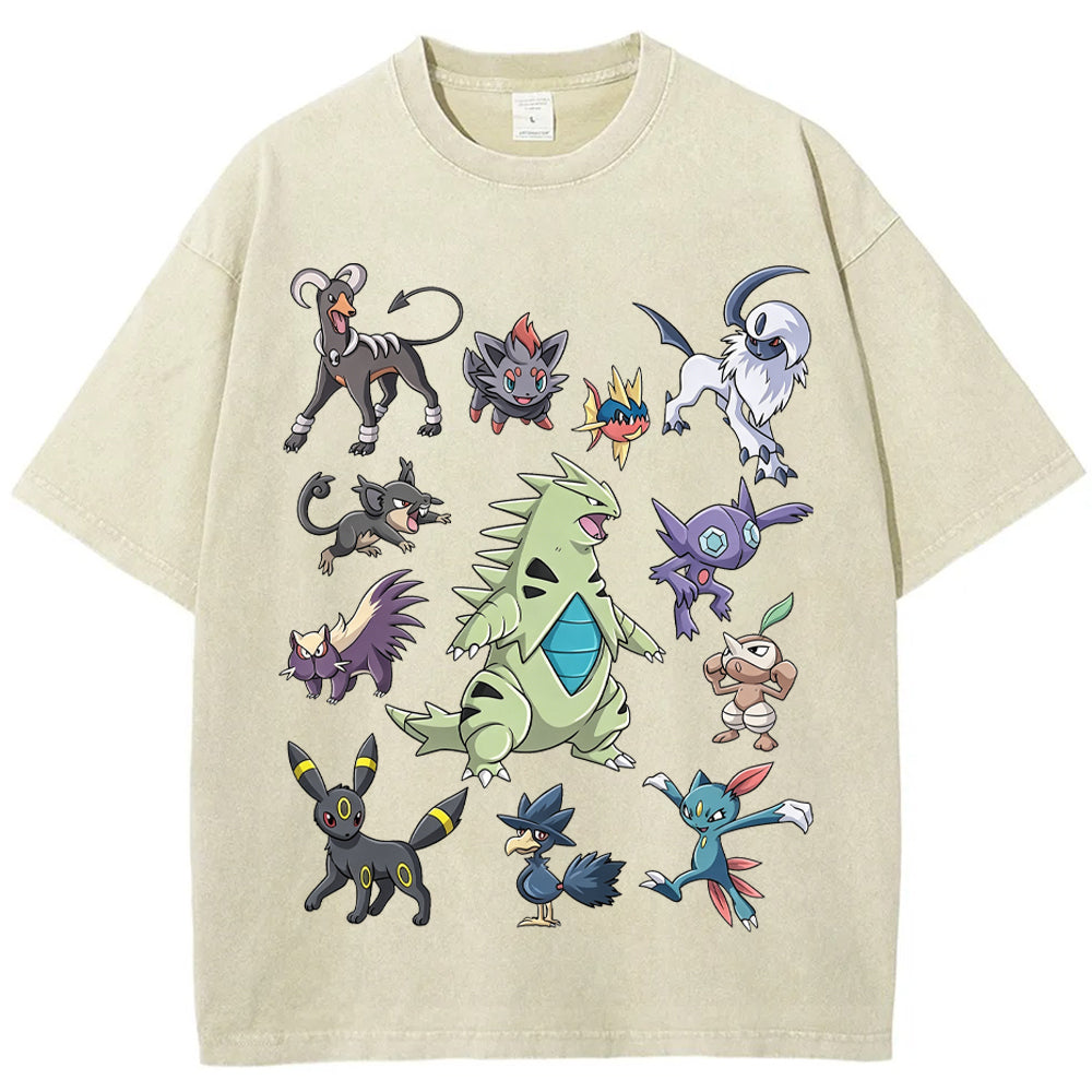 Dark Type Shadow Pokemon Collage Vintage T-Shirt | Pokemon Anime