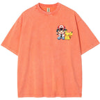 Mini Trainer Pikachu Left Chest Oversized Tee