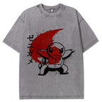 Ink Wash Squirtle Kanji Vintage Tee | Pokemon Anime