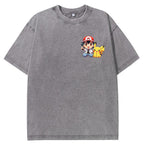 Mini Trainer Pikachu Left Chest Oversized Tee