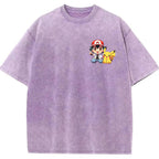 Mini Trainer Pikachu Left Chest Oversized Tee