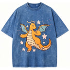 Pok¡§|mon Dragonite Unisex Vintage Washed Tee