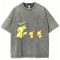 Cute Pikachu Trio Unisex Vintage Tee