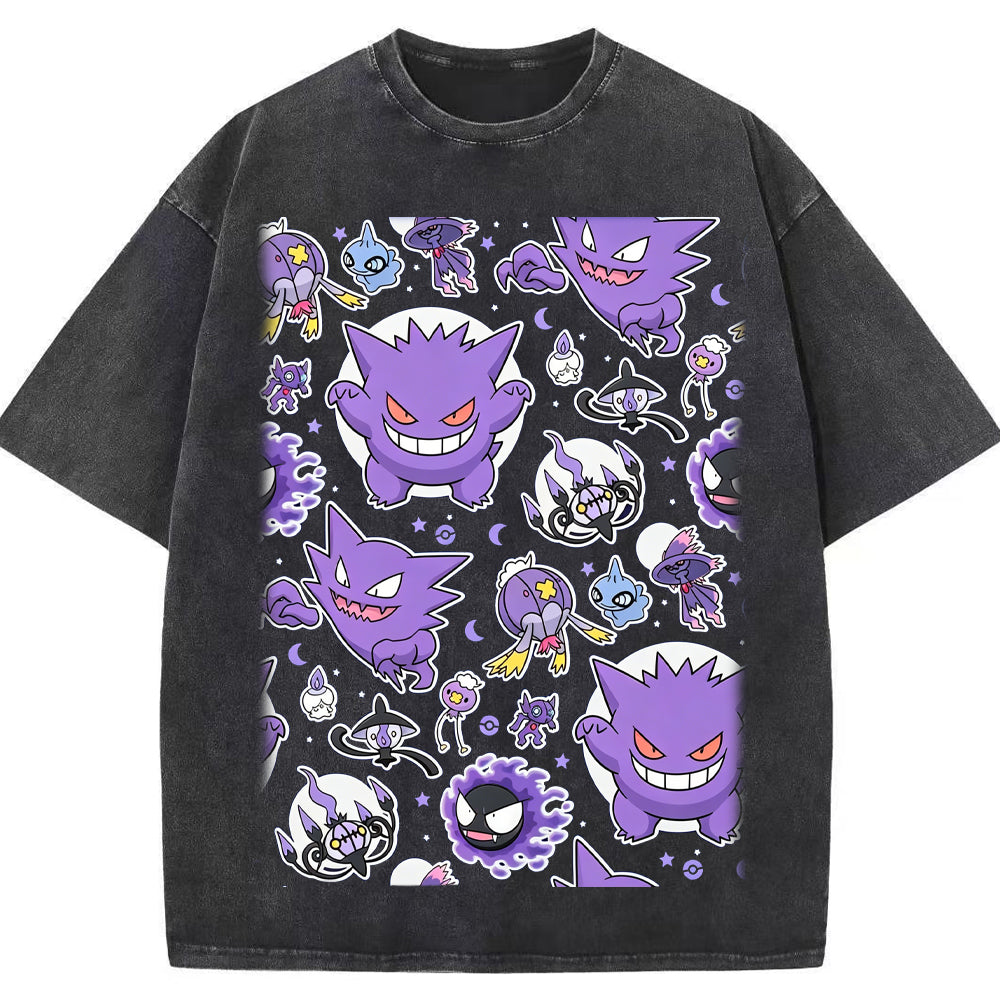 Ghostly Gathering Pokemon Anime Vintage Tee | Pokemon