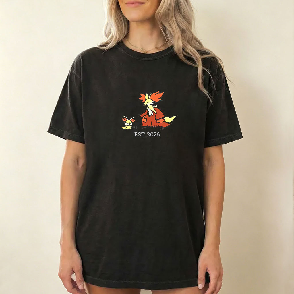 Cute Parent & Kid Delphox Vintage Washed T-Shirt