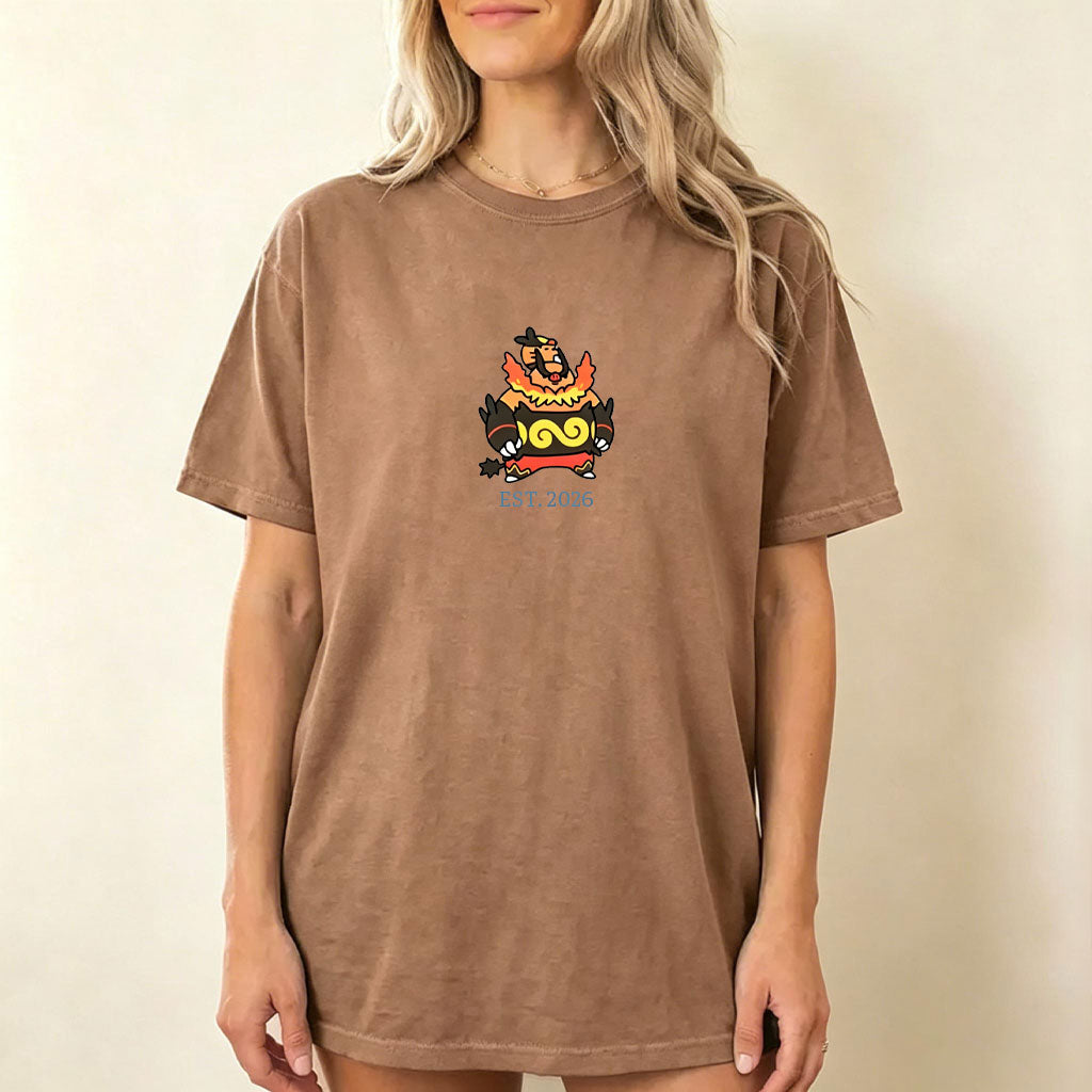 Cute Parent & Kid Emboar Vintage Washed T-Shirt