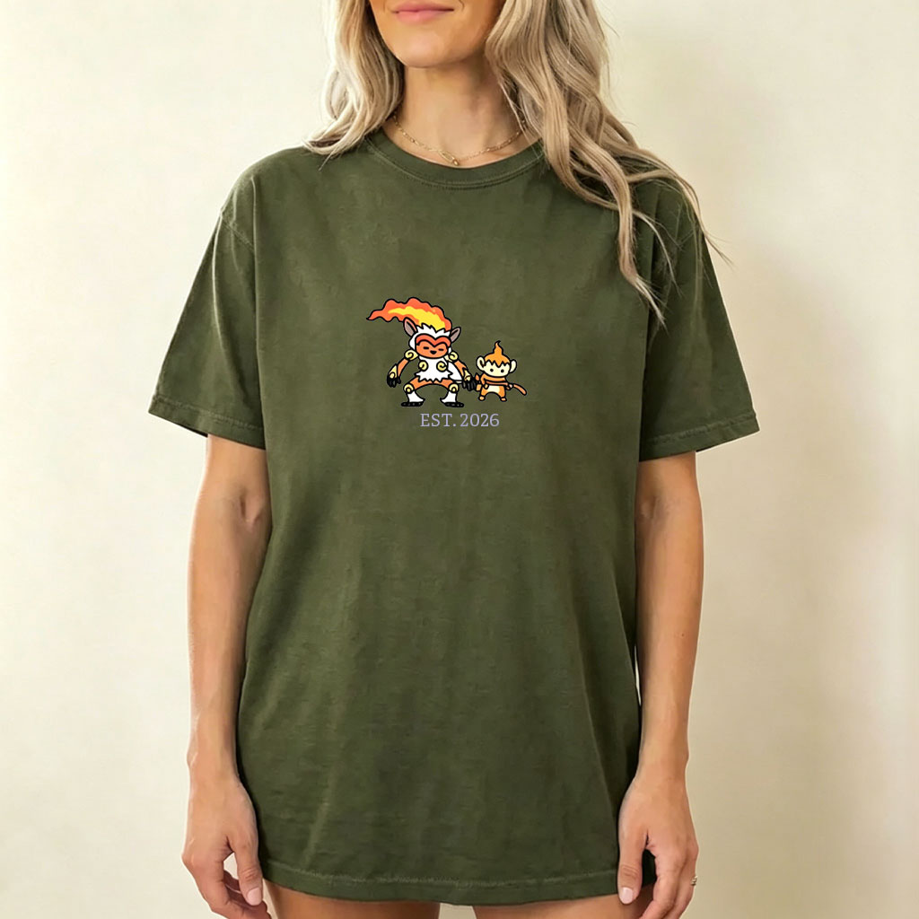 Cute Parent & Kid Infernape Vintage Washed T-Shirt