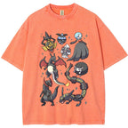 Black Dark Dragon Evolution Squad Cartoon Tee | Pokemon Anime