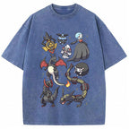 Black Dark Dragon Evolution Squad Cartoon Tee | Pokemon Anime