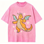 Pok¡§|mon Dragonite Unisex Vintage Washed Tee