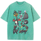 Black Dark Dragon Evolution Squad Cartoon Tee | Pokemon Anime