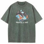 Parenting Is Hard Mudkip Parent Vintage Washed T-Shirt