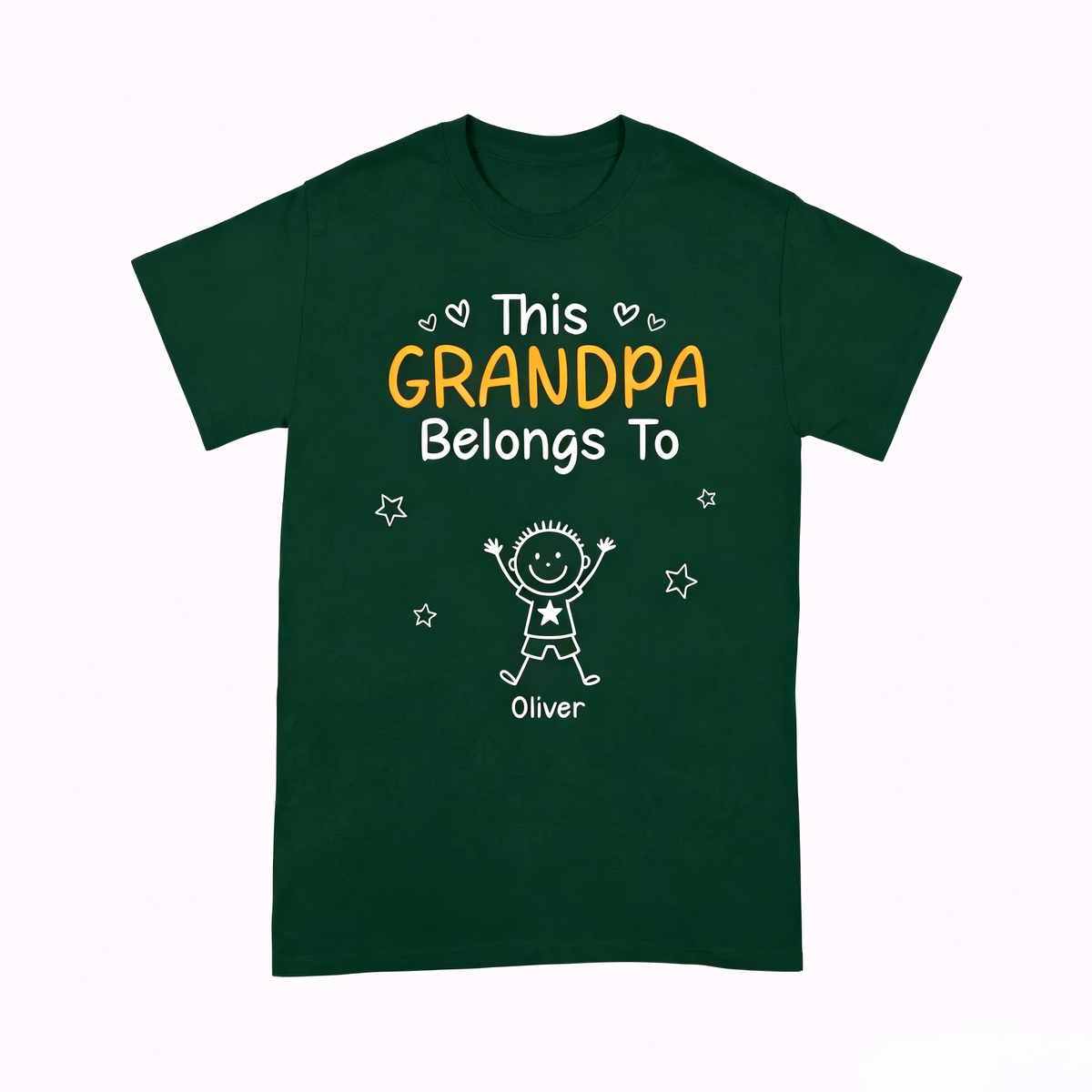 Birthday Gifts for Dad, Grandpa - Grandpa Belongs to T-shirt
