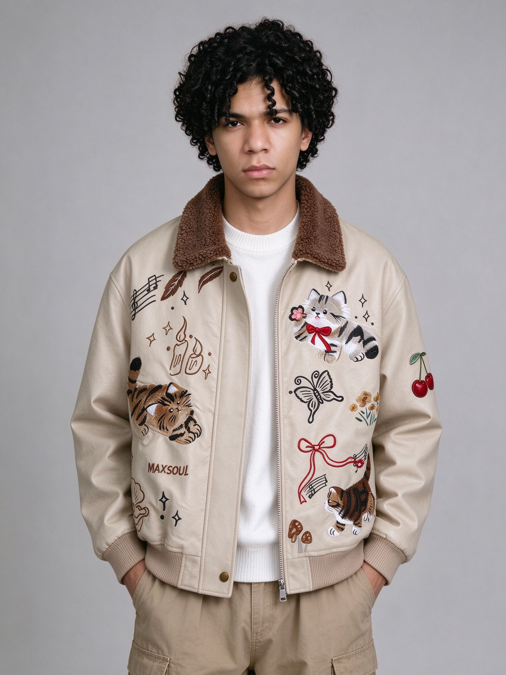 BACK ALLEY CAT VINTAGE LEATHER JACKET