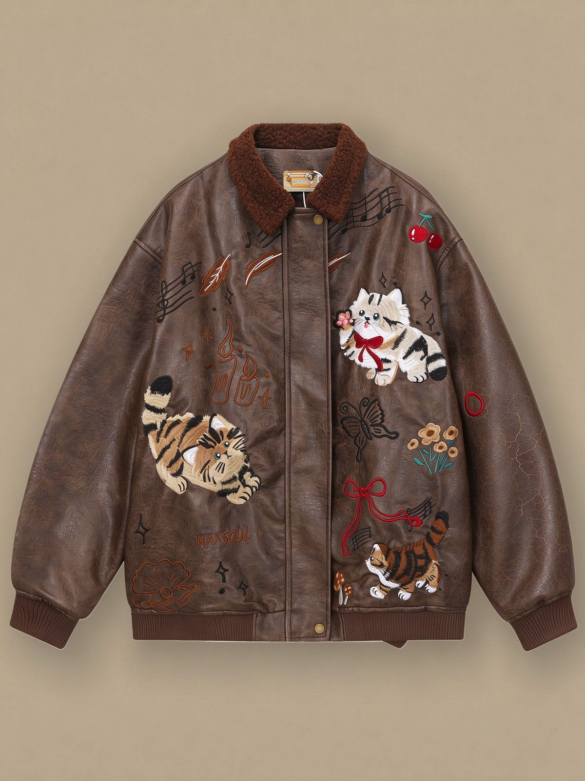 BACK ALLEY CAT VINTAGE LEATHER JACKET