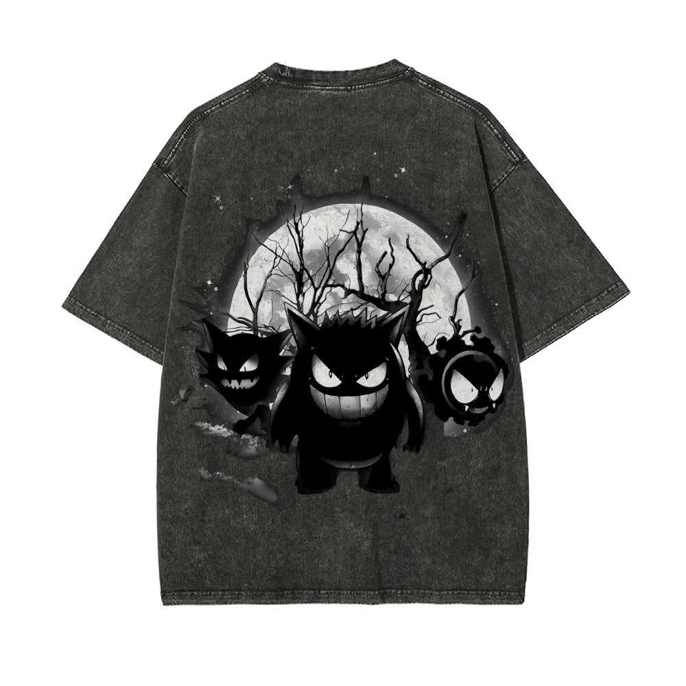 Unisex Fit Washed T-Shirt Pok¡§|mon