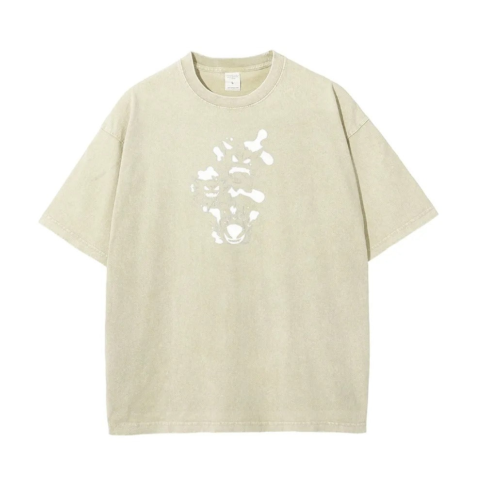 Unisex Fit Washed T-Shirt Pok¡§|mon