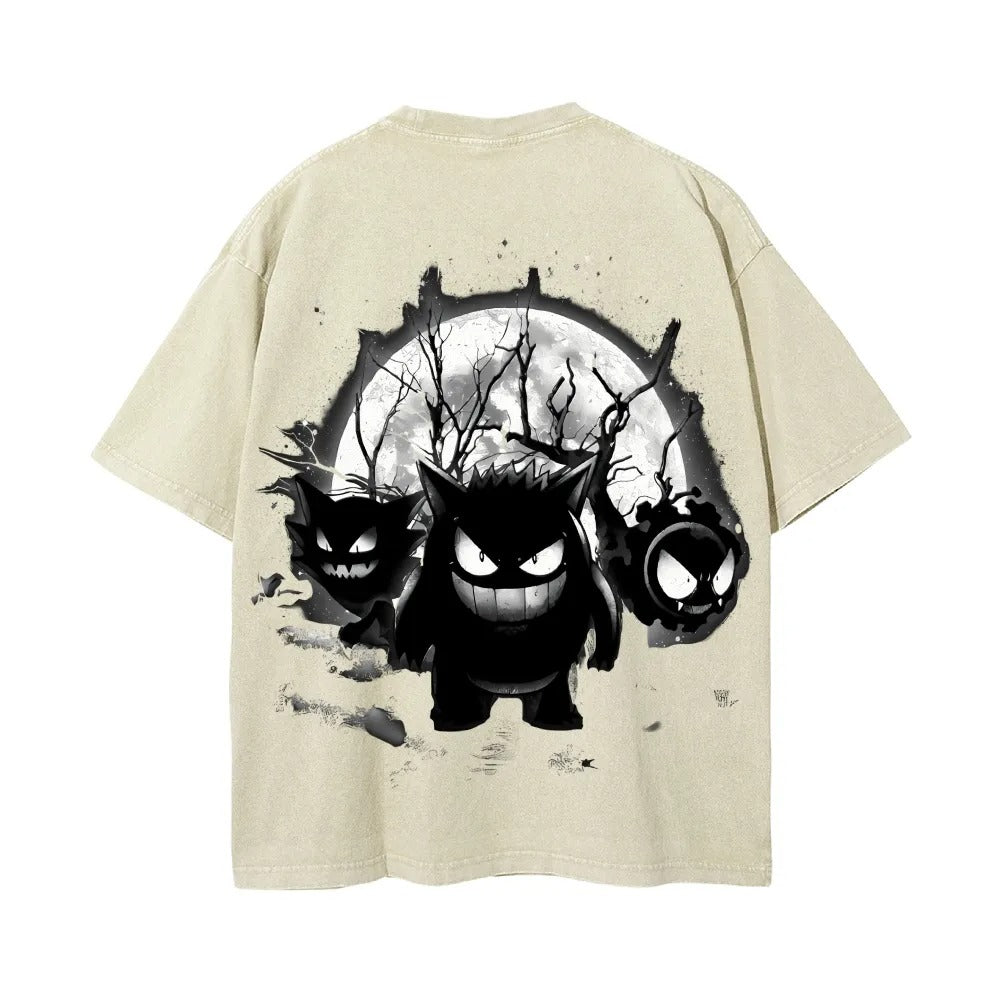 Unisex Fit Washed T-Shirt Pok¡§|mon