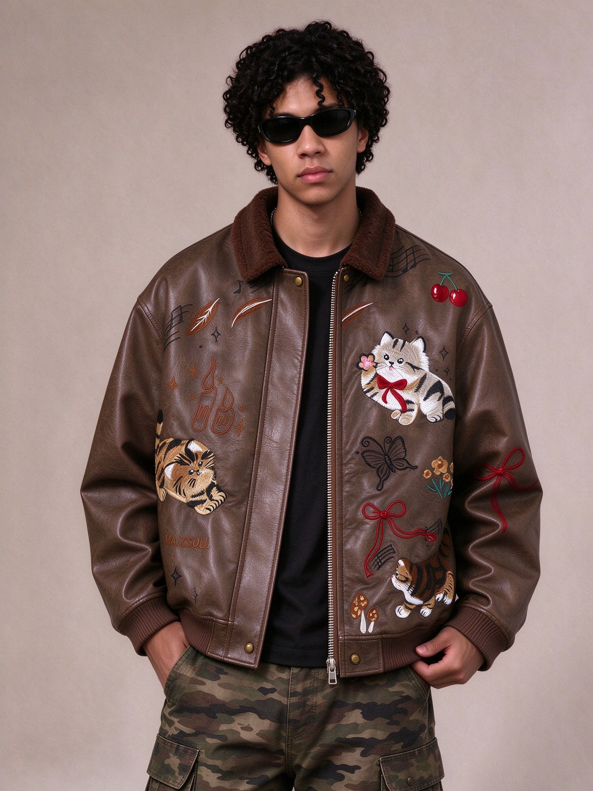 BACK ALLEY CAT VINTAGE LEATHER JACKET